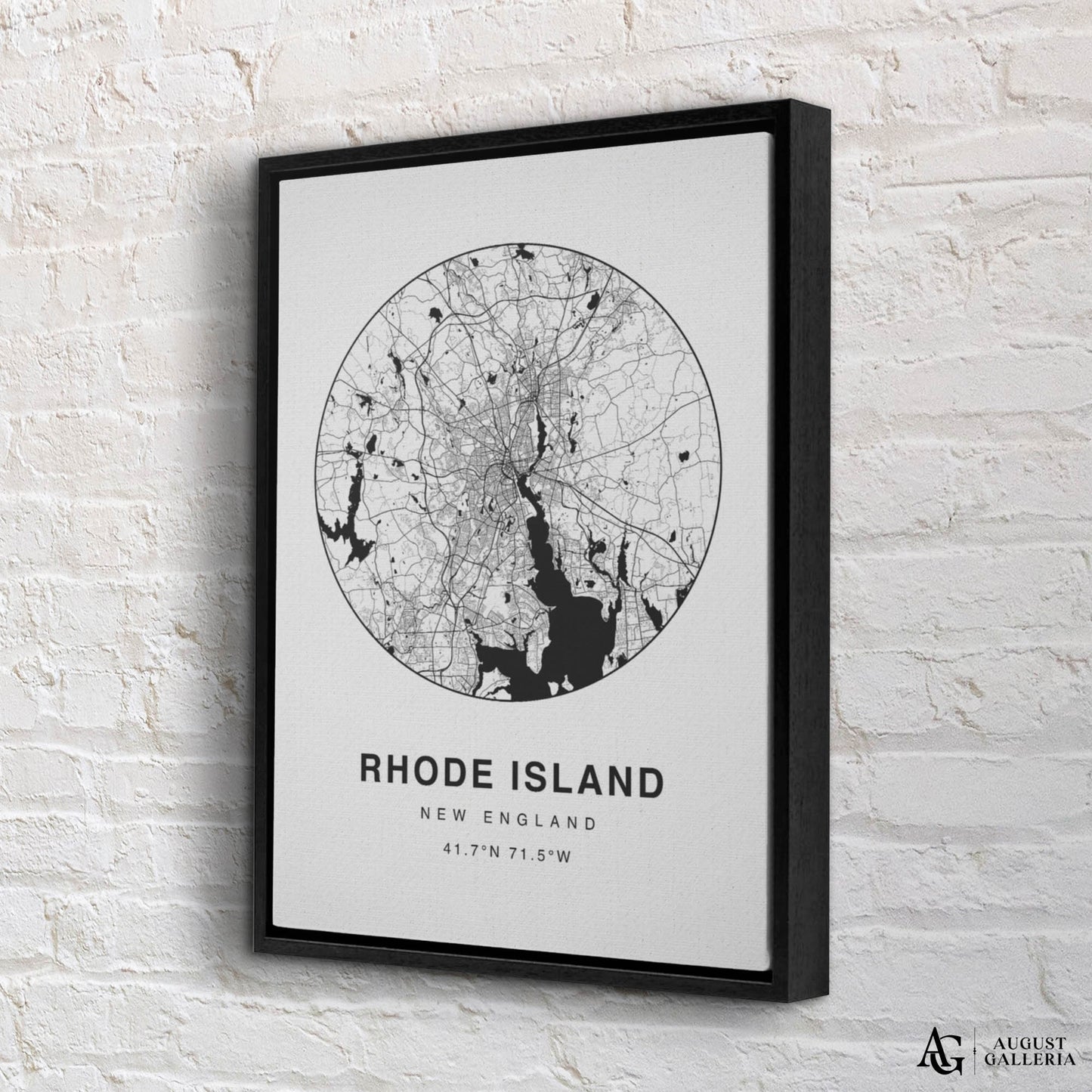 Rhode Island Minimalist Map