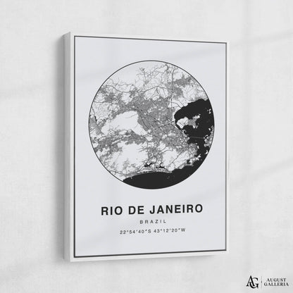 Rio de Janeiro Minimalist Map