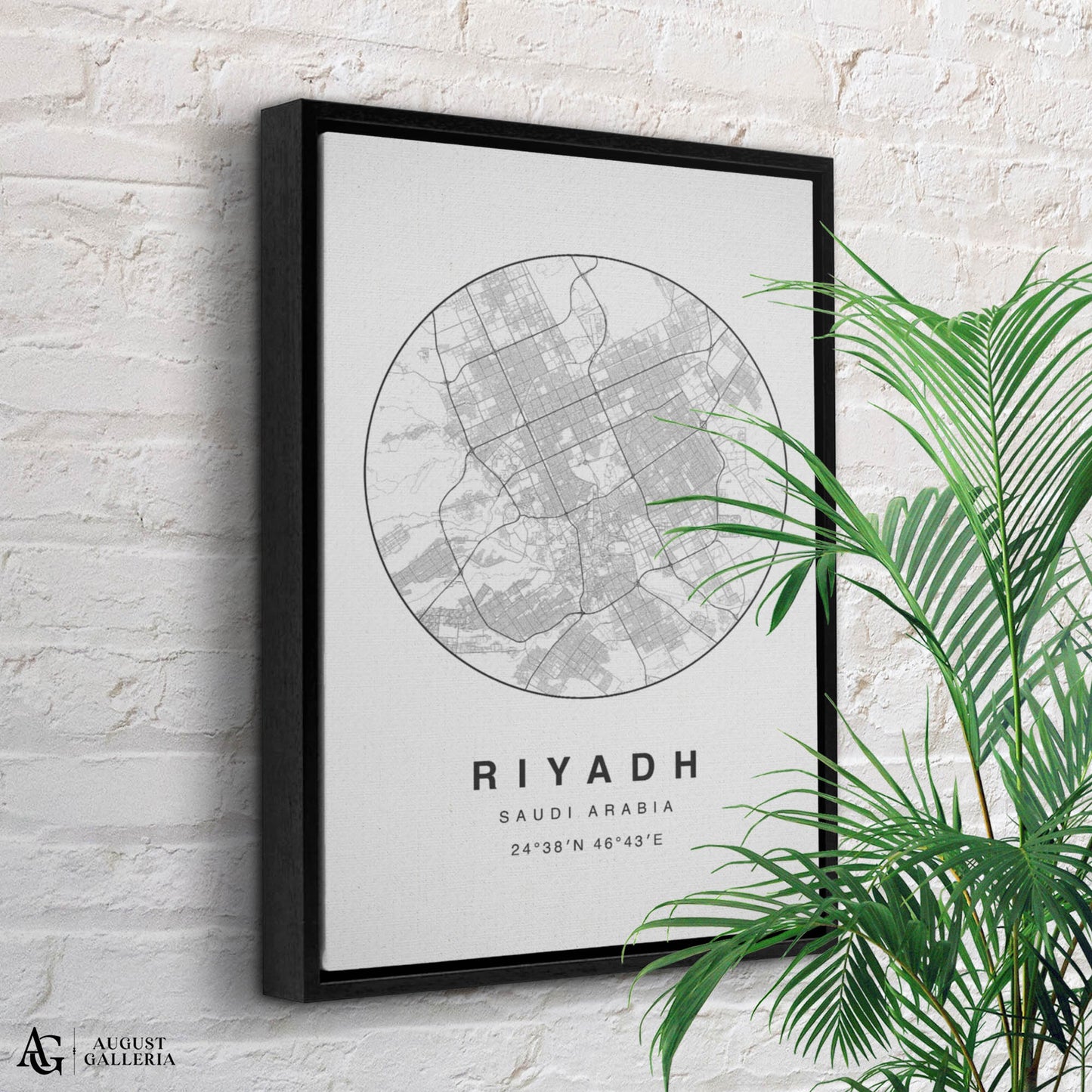 Riyadh Minimalist Map