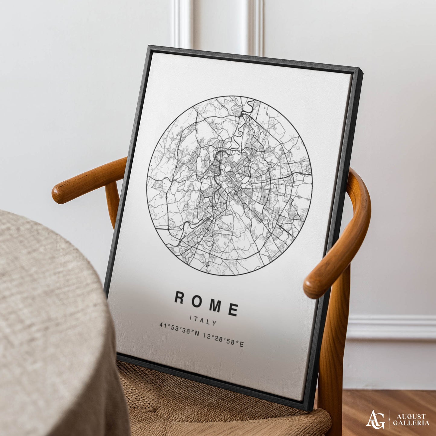 Rome Minimalist Map