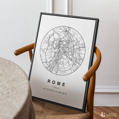Rome Minimalist Map