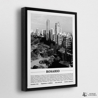 Rosario Black & White City Print