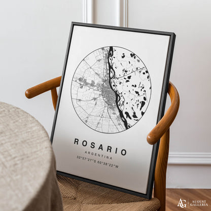 Rosario Minimalist Map
