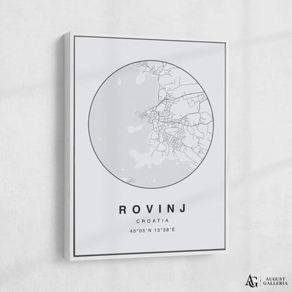 Rovinj Minimalist Map