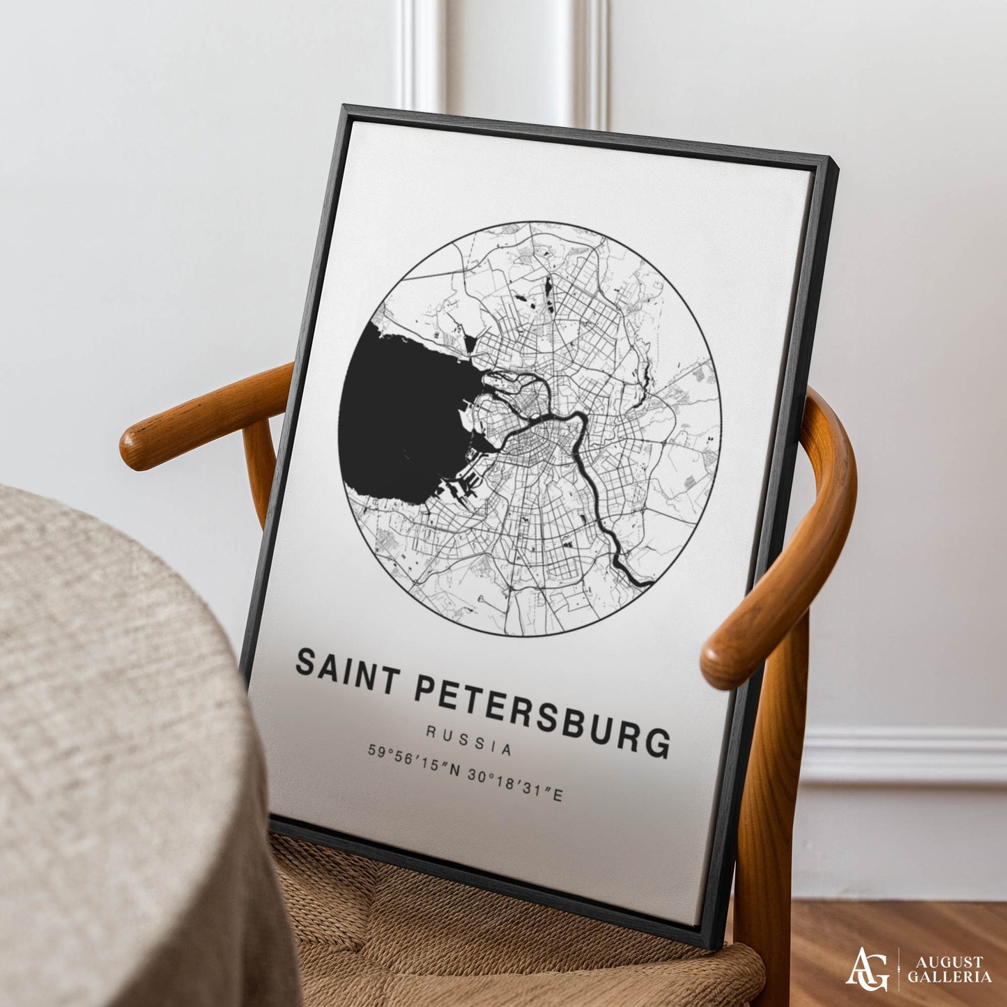 Saint Petersburg Minimalist Map