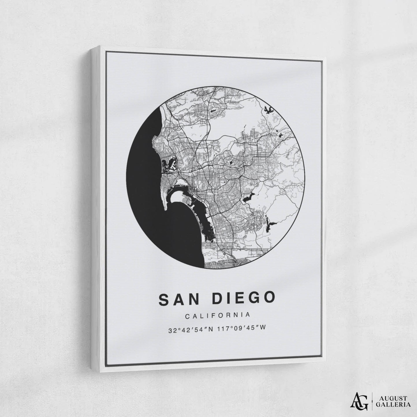 San Diego Minimalist Map