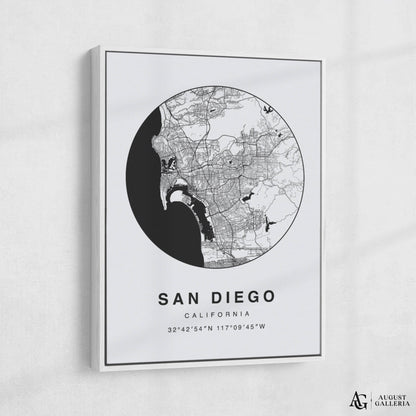 San Diego Minimalist Map