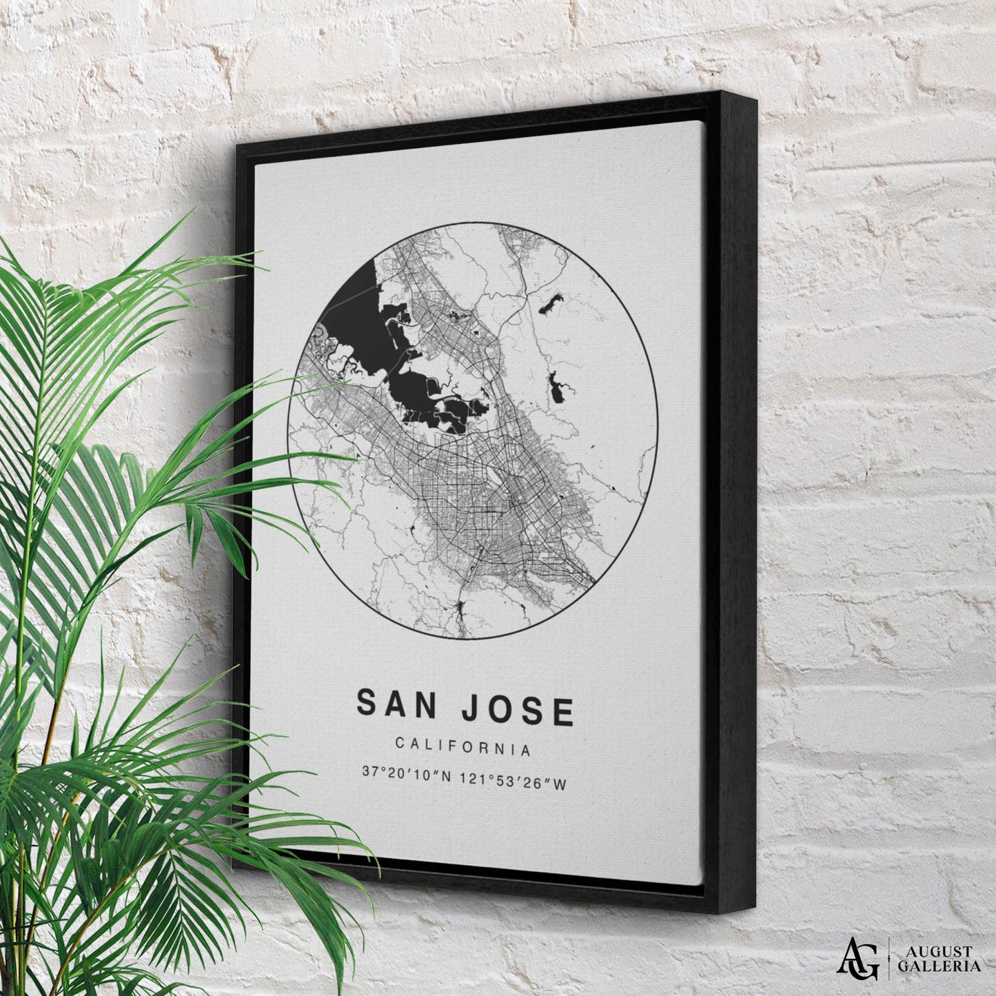 San Jose Minimalist Map
