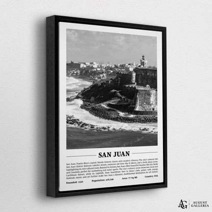 San Juan Black & White City Print