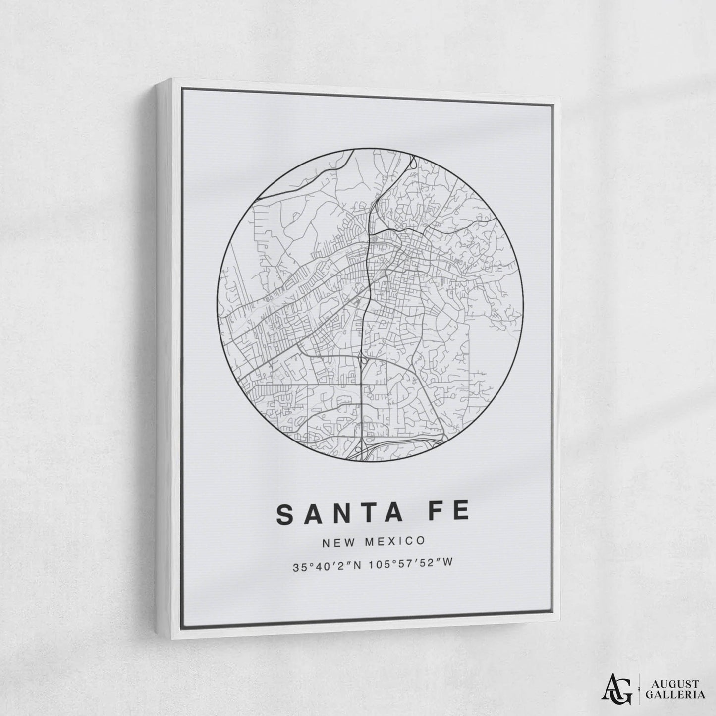 Santa Fe Minimalist Map