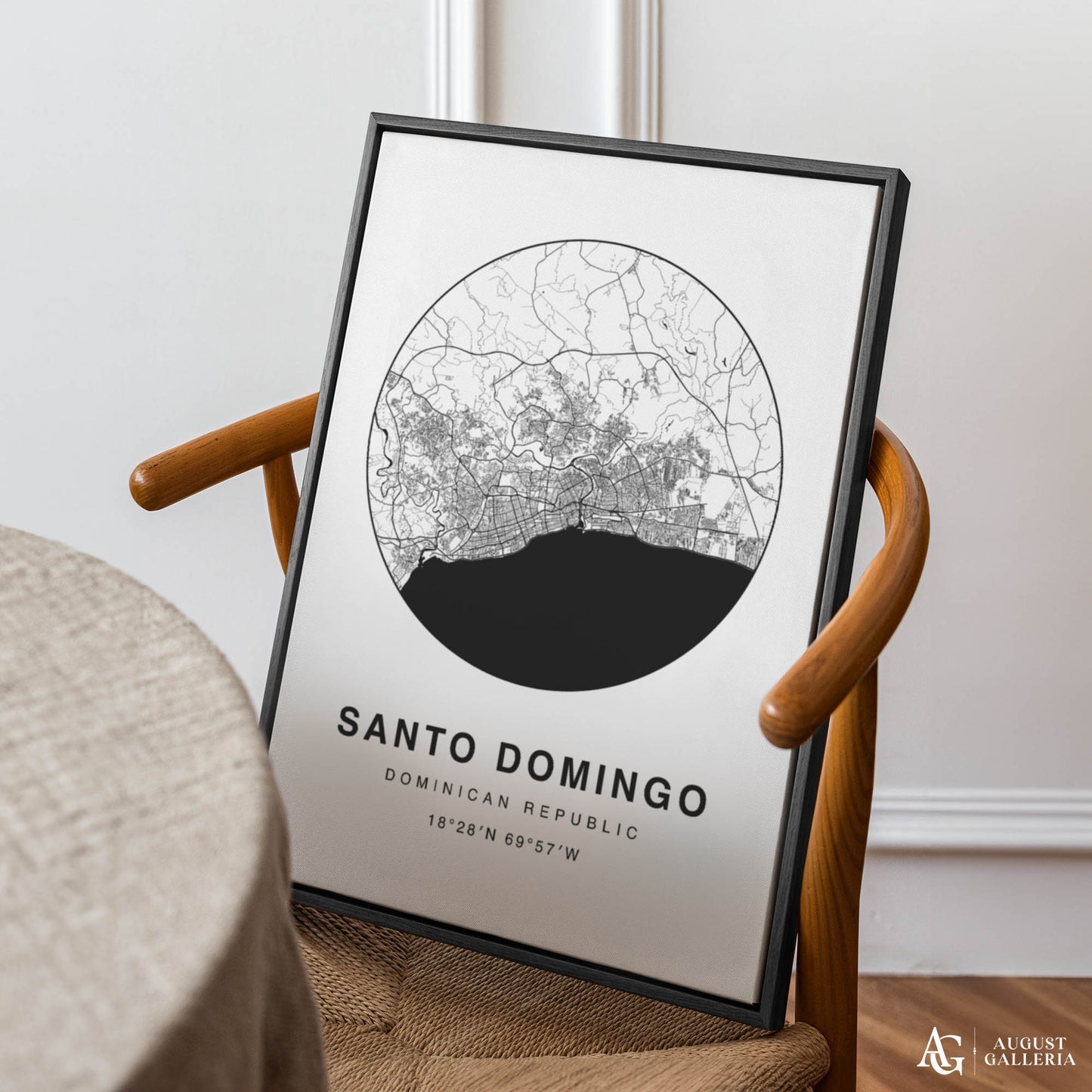 Santo Domingo Minimalist Map