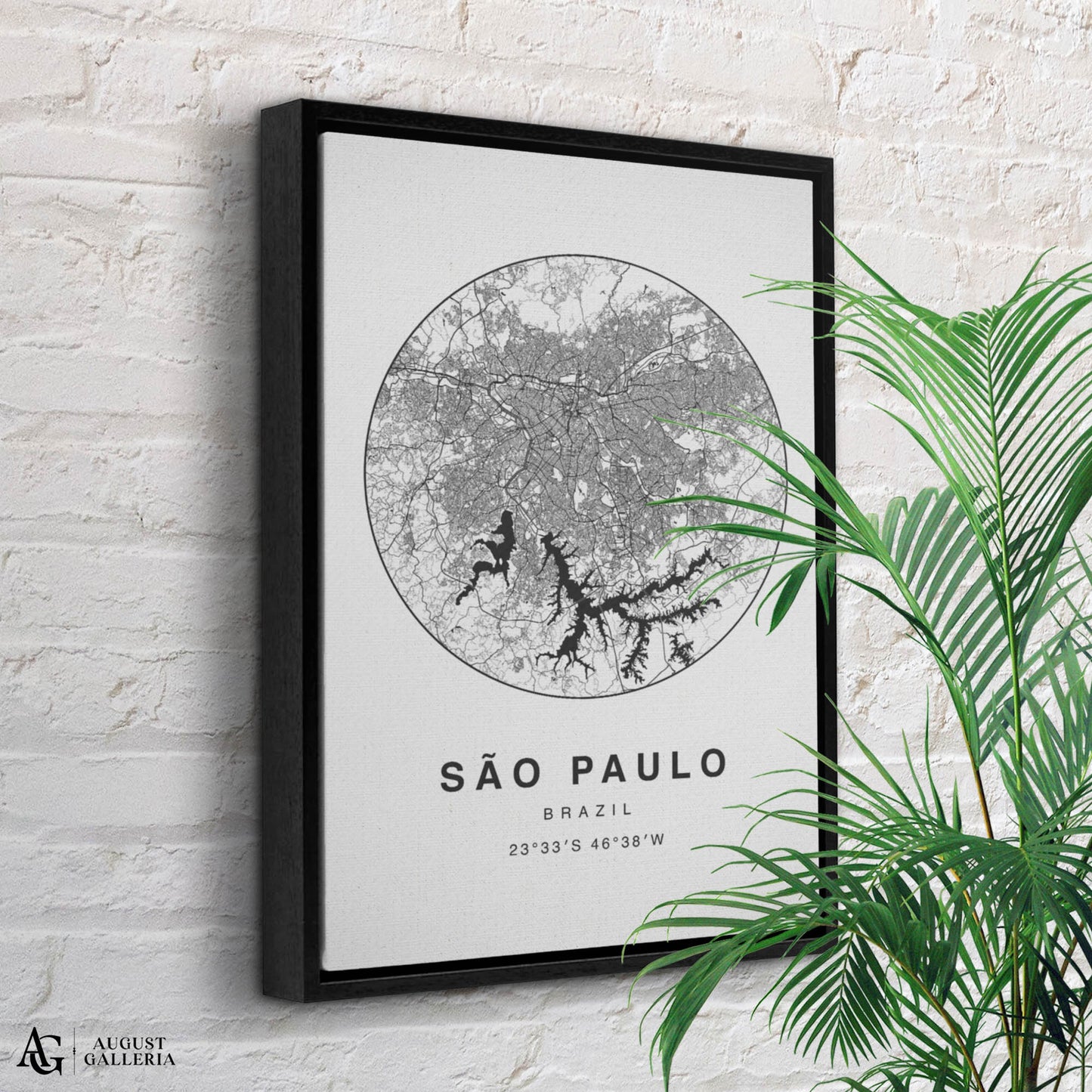 São Paulo Minimalist Map