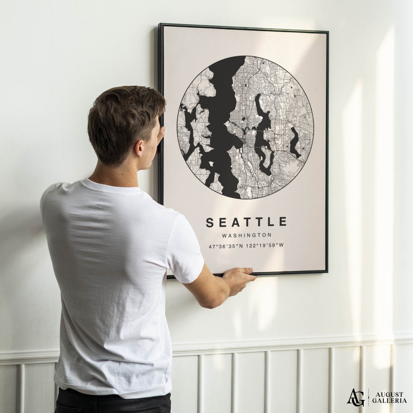 Seattle Minimalist Map