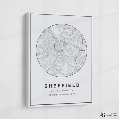 Sheffield Minimalist Map