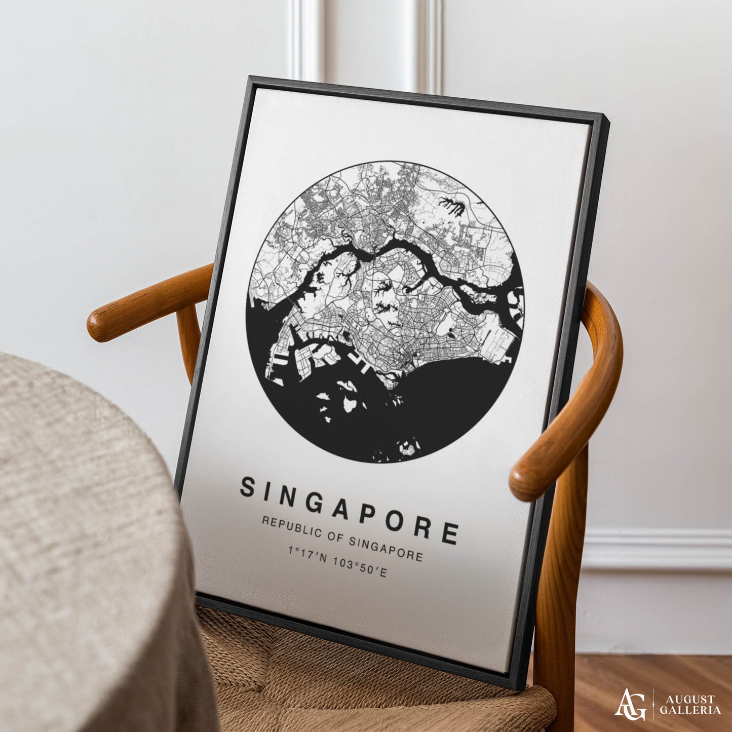 Singapore Minimalist Map