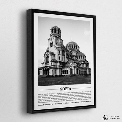 Sofia Black & White City Print