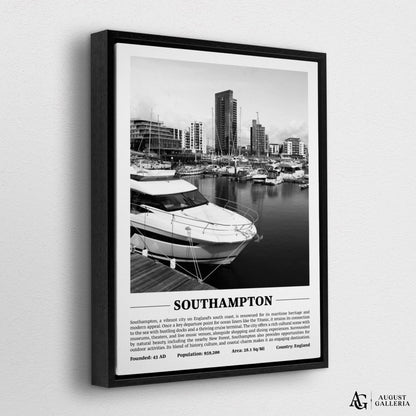 Southampton Black & White City Print