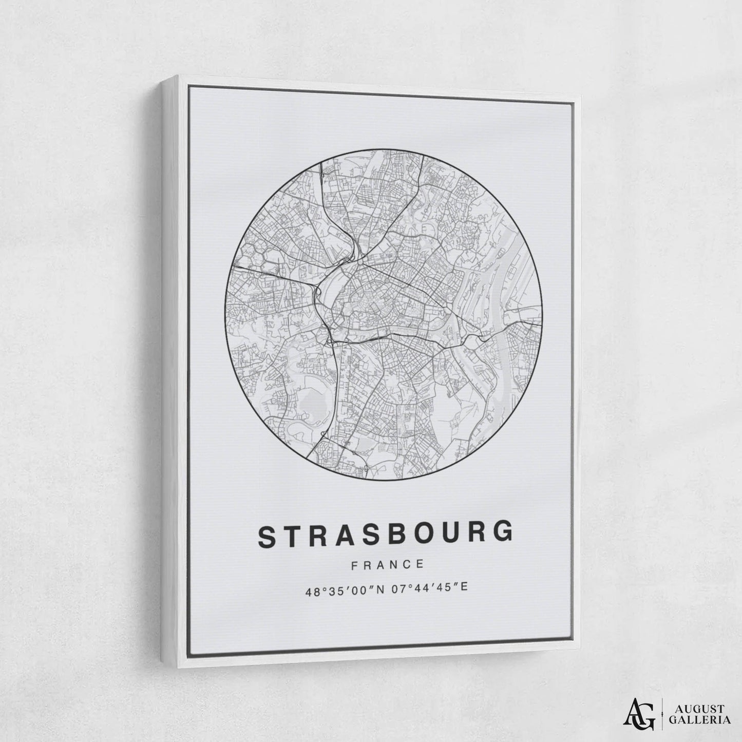 Strasbourg Minimalist Map