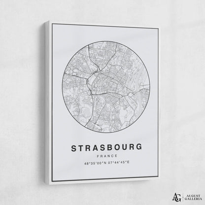 Strasbourg Minimalist Map