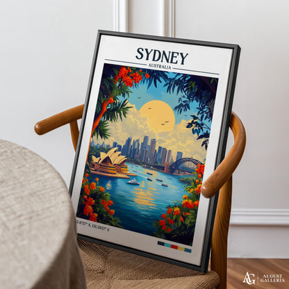 Sydney Retro Travel Print