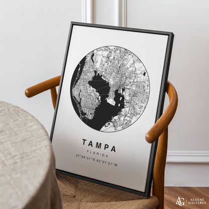 Tampa Minimalist Map