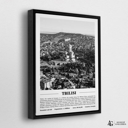 Tbilisi Black & White City Print