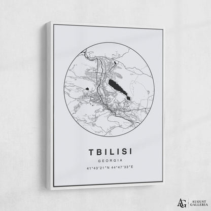 Tbilisi Minimalist Map