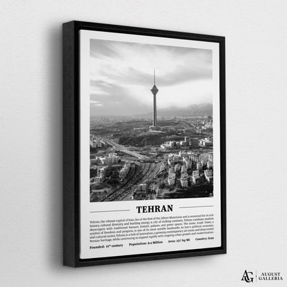 Tehran Black & White City Print