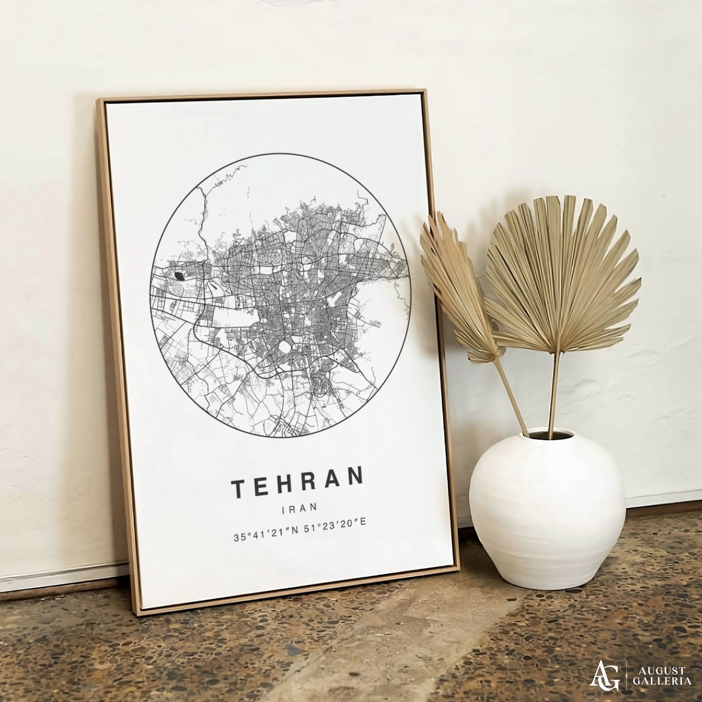 Tehran Minimalist Map