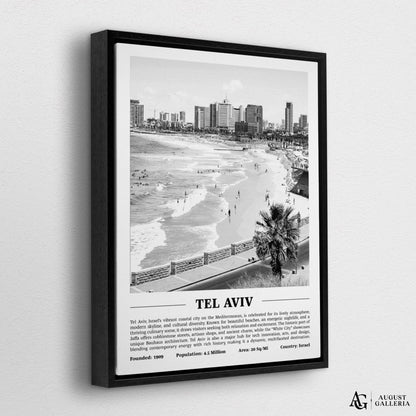 Tel Aviv Black & White City Print