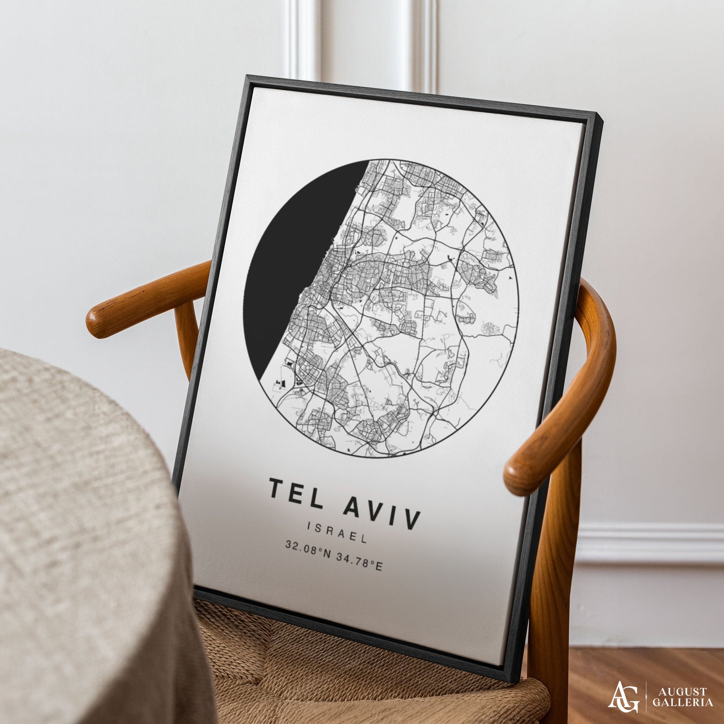 Tel Aviv Minimalist Map