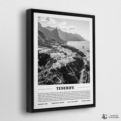 Tenerife Black & White City Print