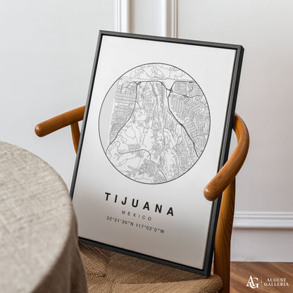Tijuana Minimalist Map