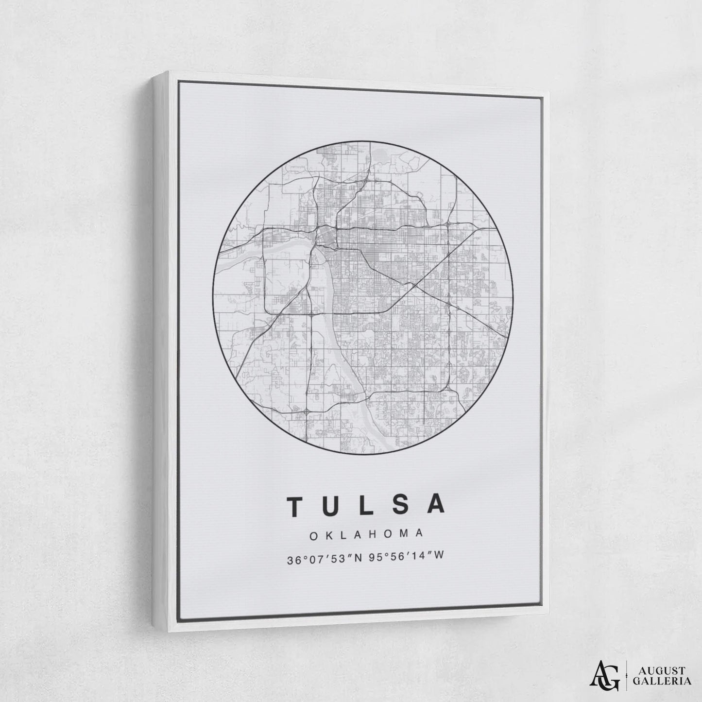 Tulsa Minimalist Map