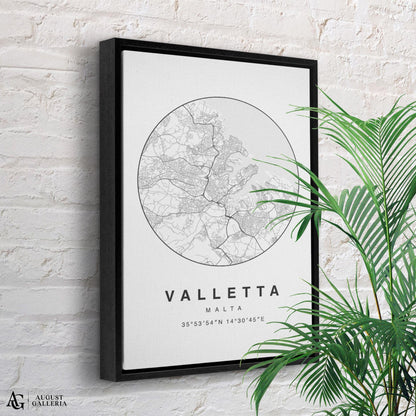 Valletta Minimalist Map