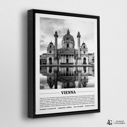 Vienna Black & White City Print