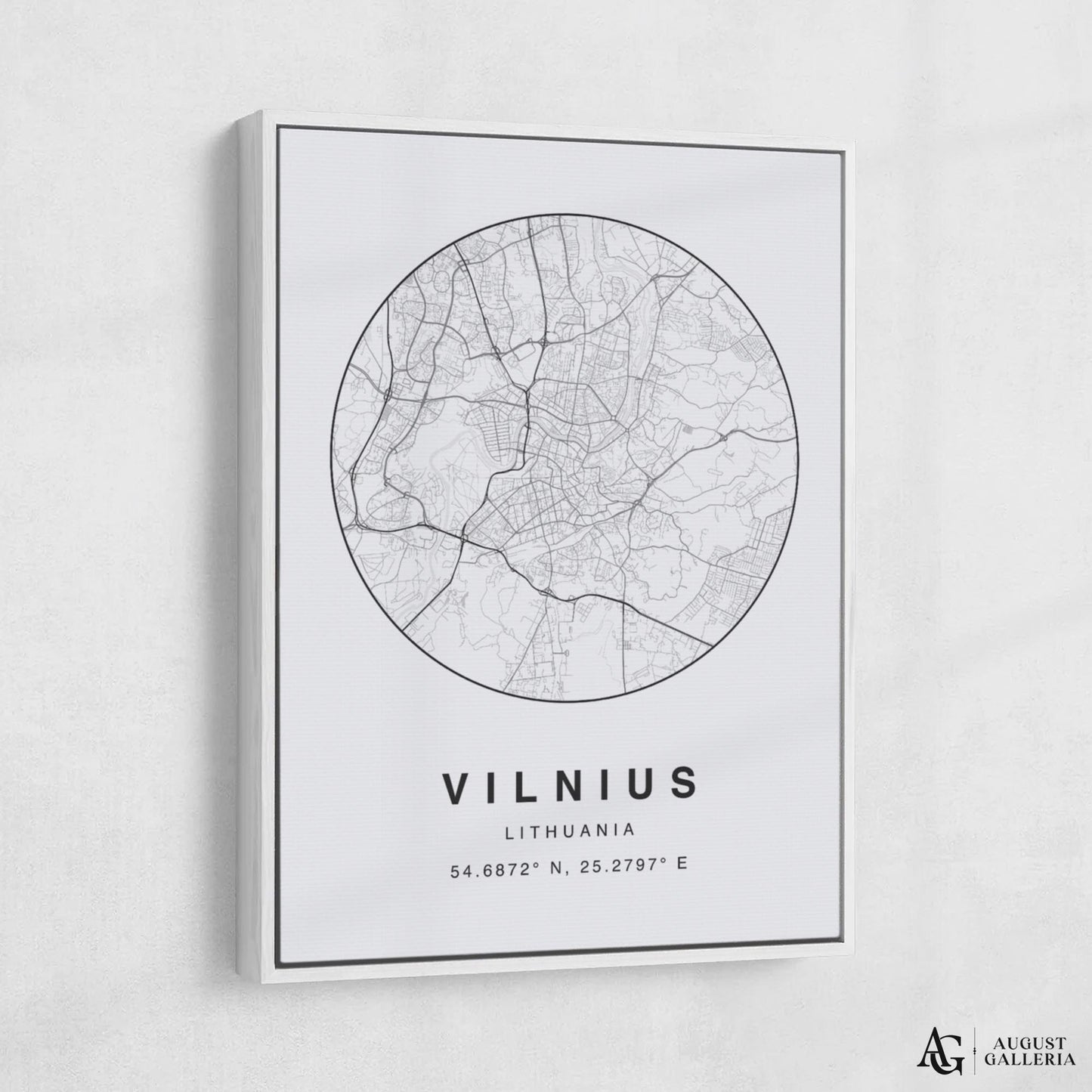 Vilnius Minimalist Map