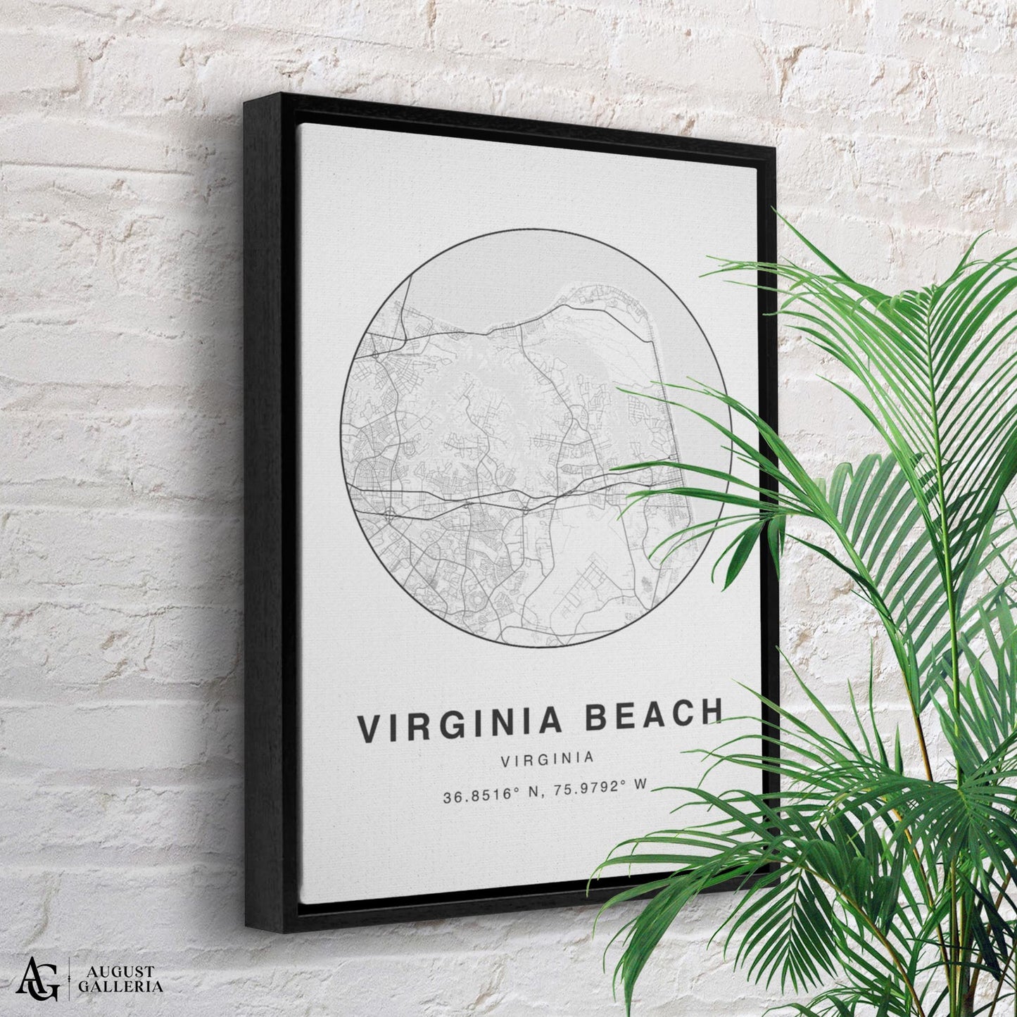 Virginia Beach Minimalist Map