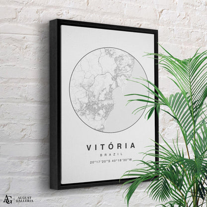 Vitória Minimalist Map
