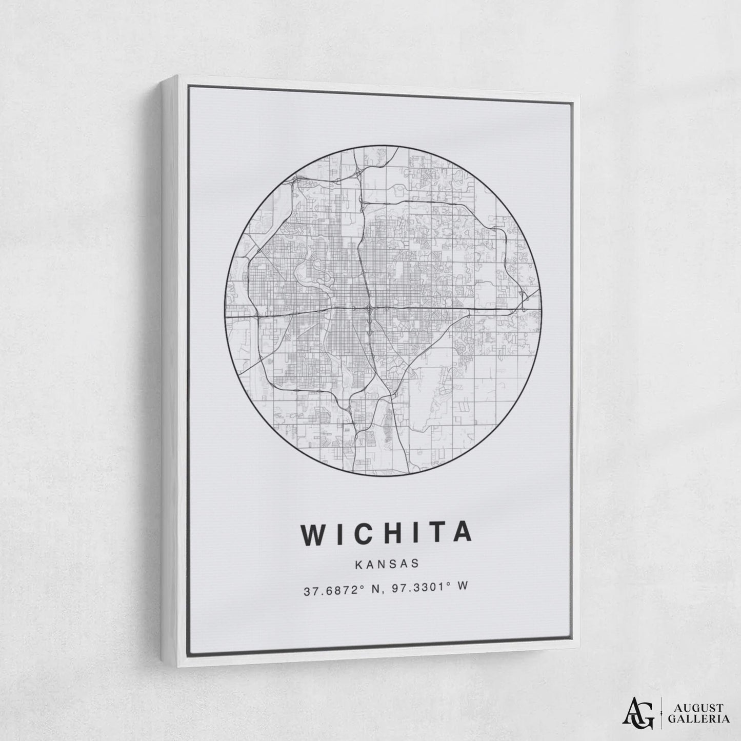 Wichita Minimalist Map