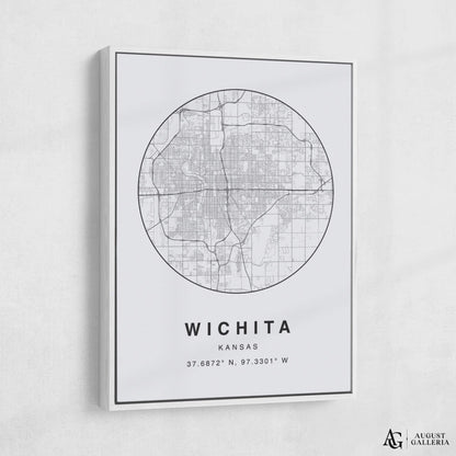 Wichita Minimalist Map