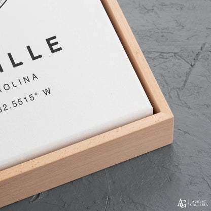 Asheville Minimalist Map