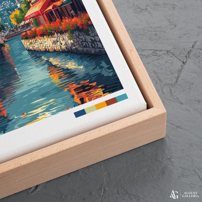 Annecy France Retro Travel Print