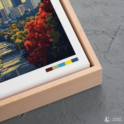 Atlanta Georgia Retro Travel Print