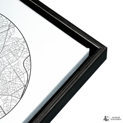 Brussels Minimalist Map