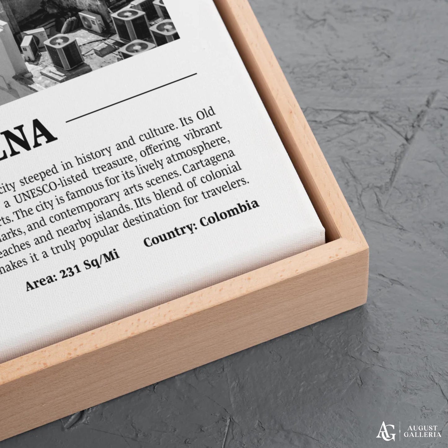 Cartagena Black & White City Print