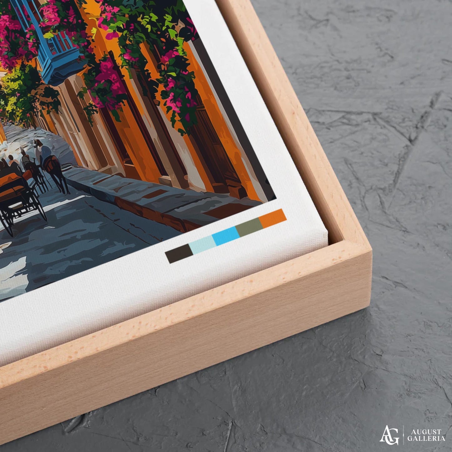 Cartagena Colombia Retro Travel Print