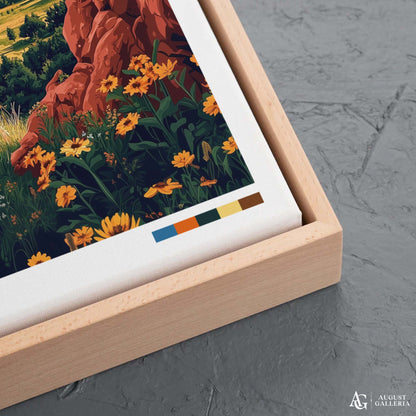 Colorado Springs Retro Travel Print