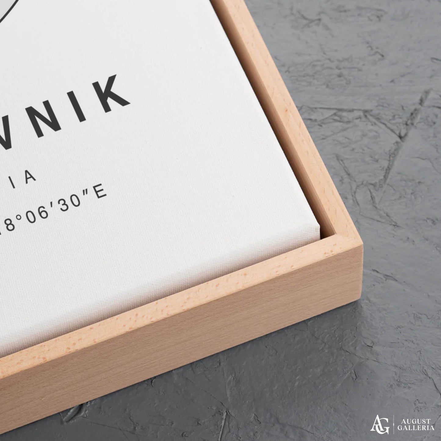 Dubrovnik Minimalist Map