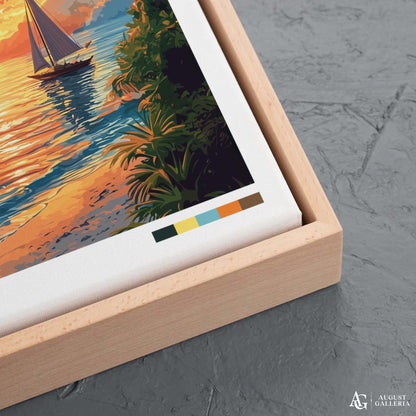 Fiji Retro Travel Print